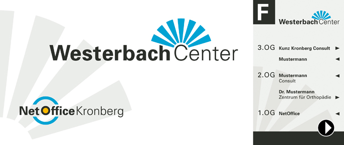 Kronberg Westerbach Center Leitsystem